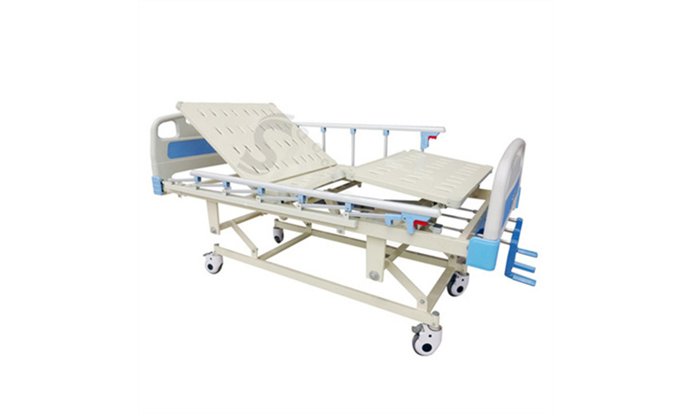 ABS手動三搖護(hù)理床SLV-B4030 ABS Hospital Bed with Three Cranks